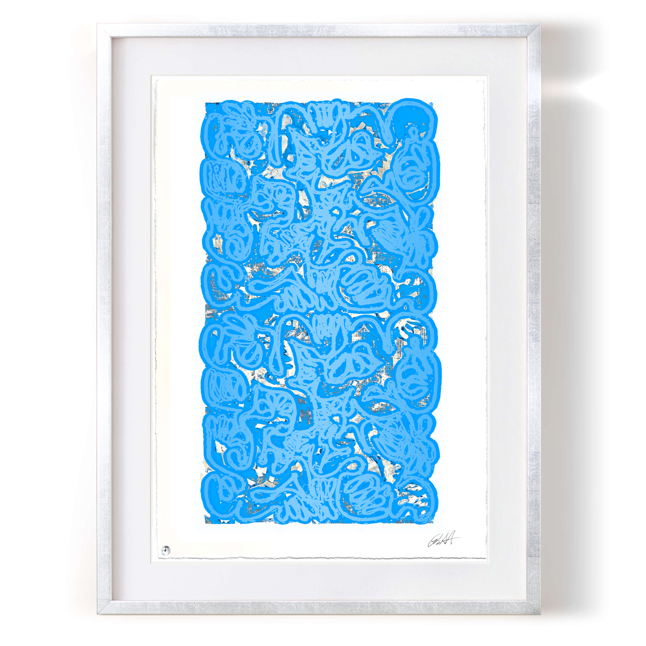 Robert Santoré “PAN AM Paper: 22 x 30in (55.88  x 76.2cm)<br />
Framed: 30 x 38in (76.2  x 96.52cm)Silkscreen, high gloss enamel on 100% cotton rag w/NFC chip